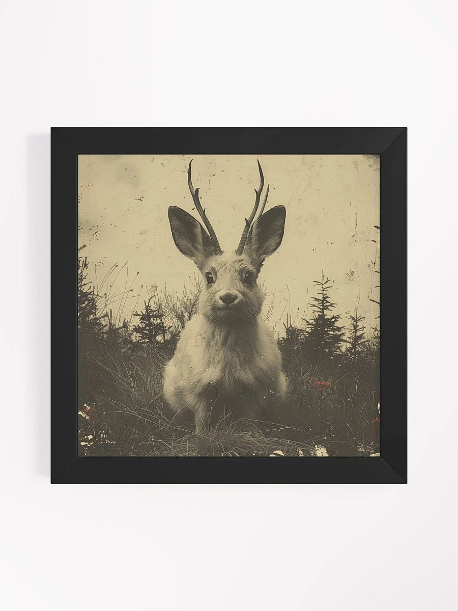 The Jackalope Cryptid Framed Wall Art product image (1)