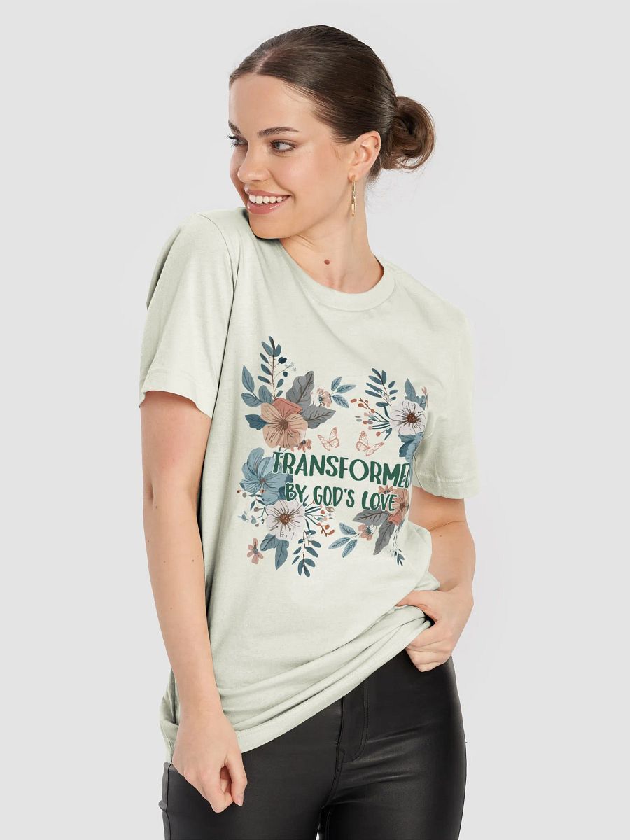 Transformed by God's Love Floral T-Shirt product image (68)