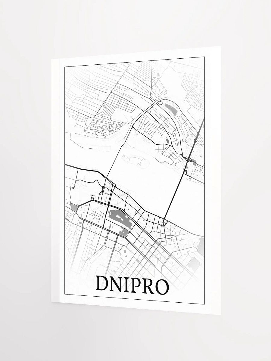 Dnipro, Ukraine, city map print product image (9)