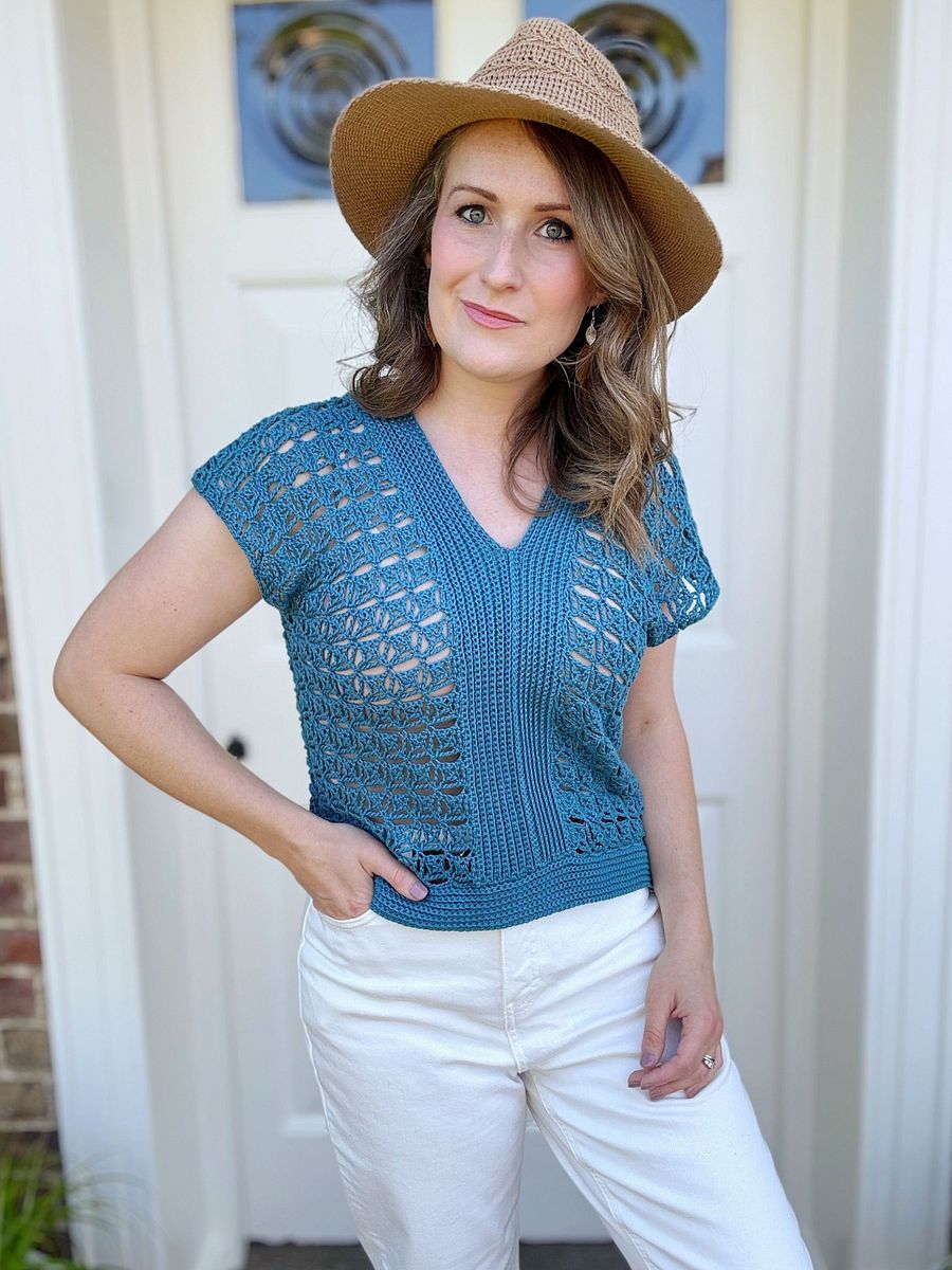 Violet Lace Crochet Top Pattern PDF | XS-5XL (30-62" Chest) product image (8)