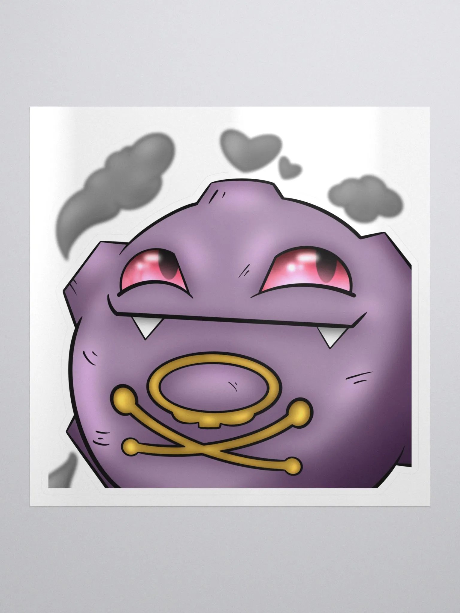 kough kough...O.O... koffing sticker product image (1)