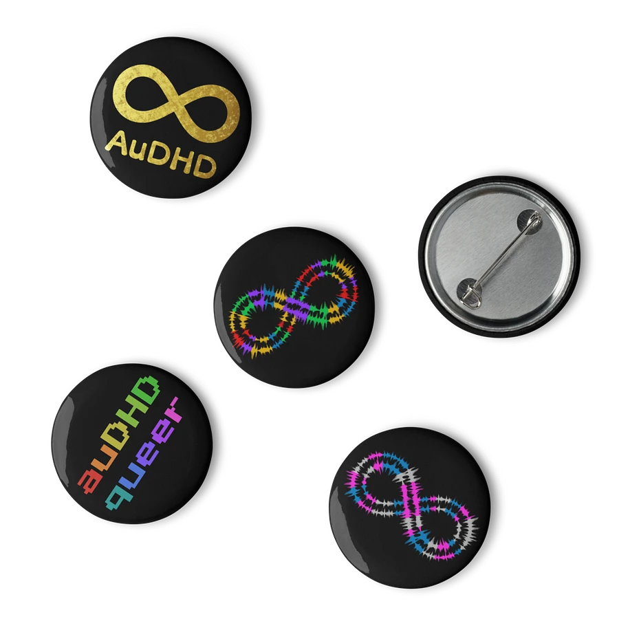 Queer Trans AuDHD Infinity Pin Set product image (2)