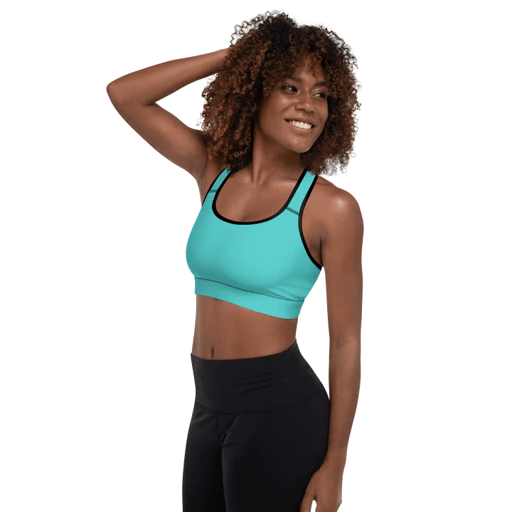 Dark Turquoise Padded Sports Bra product image (1)