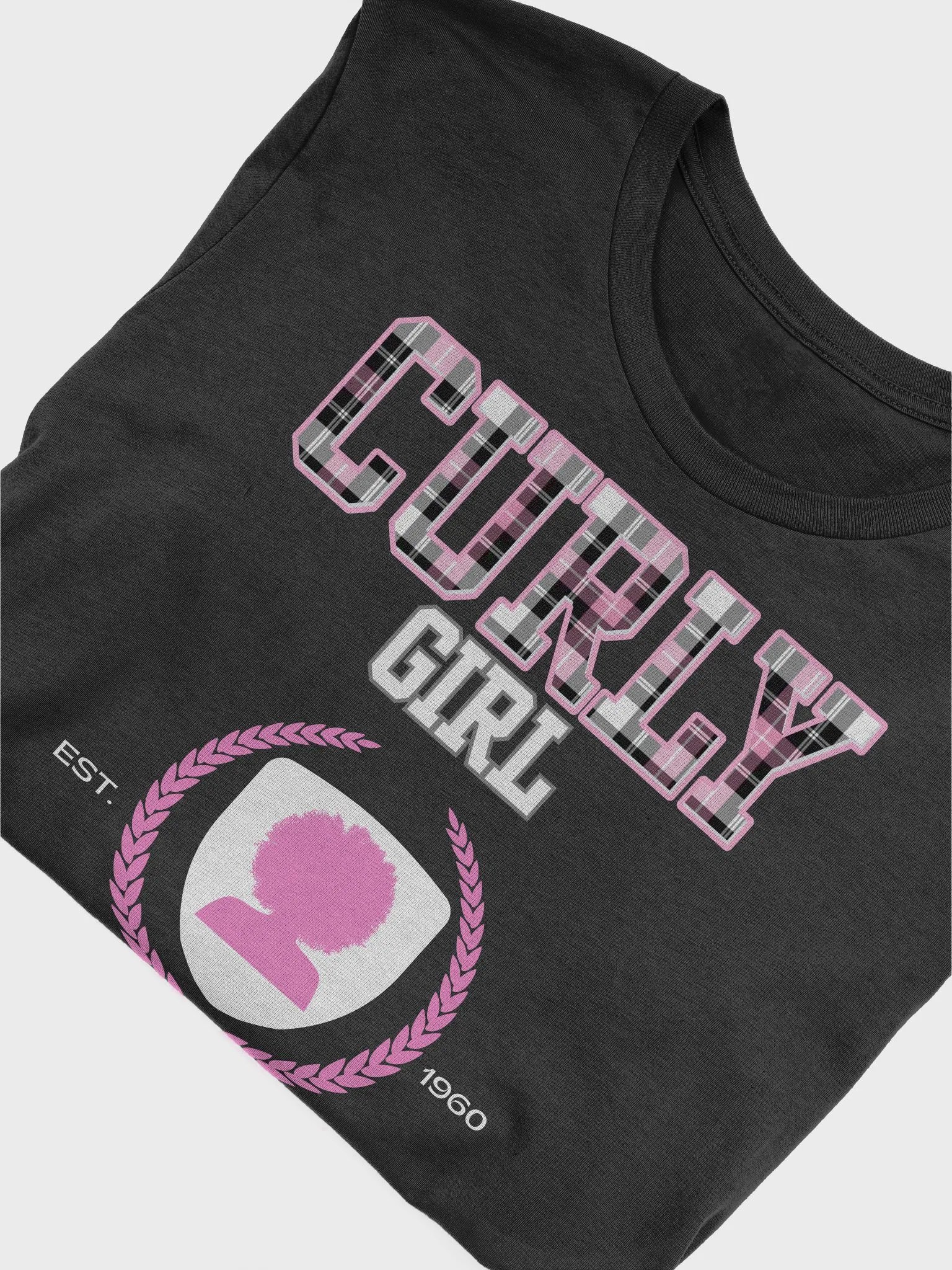 Curly Girl University Tee (Plaid) product image (5)