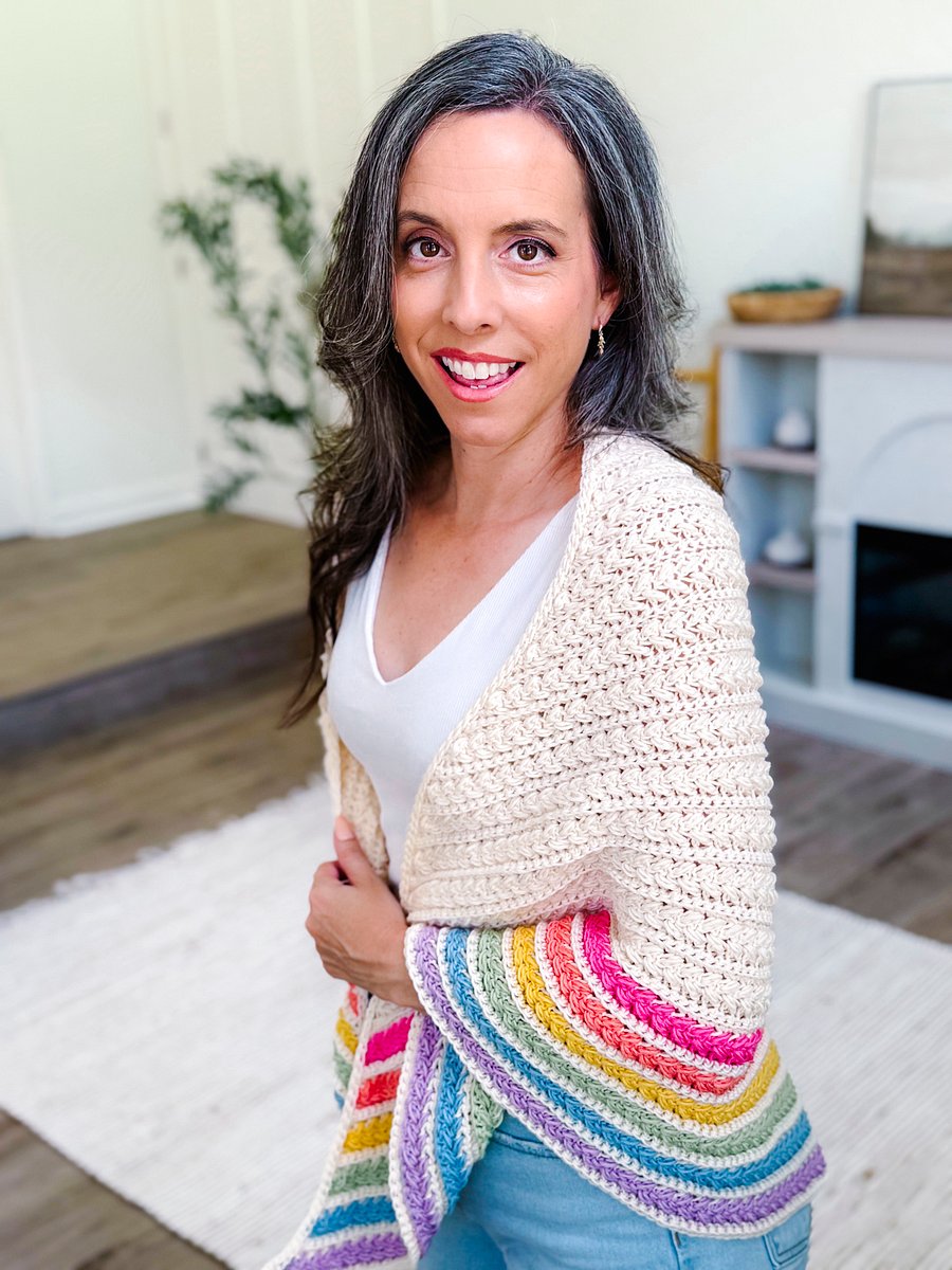 Wheat Stitch Triangle Crochet Shawl product image (4)