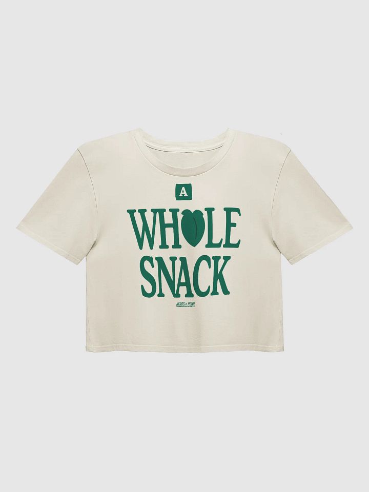 A Whole Snack Parody Crop Tee (white) product image (1)