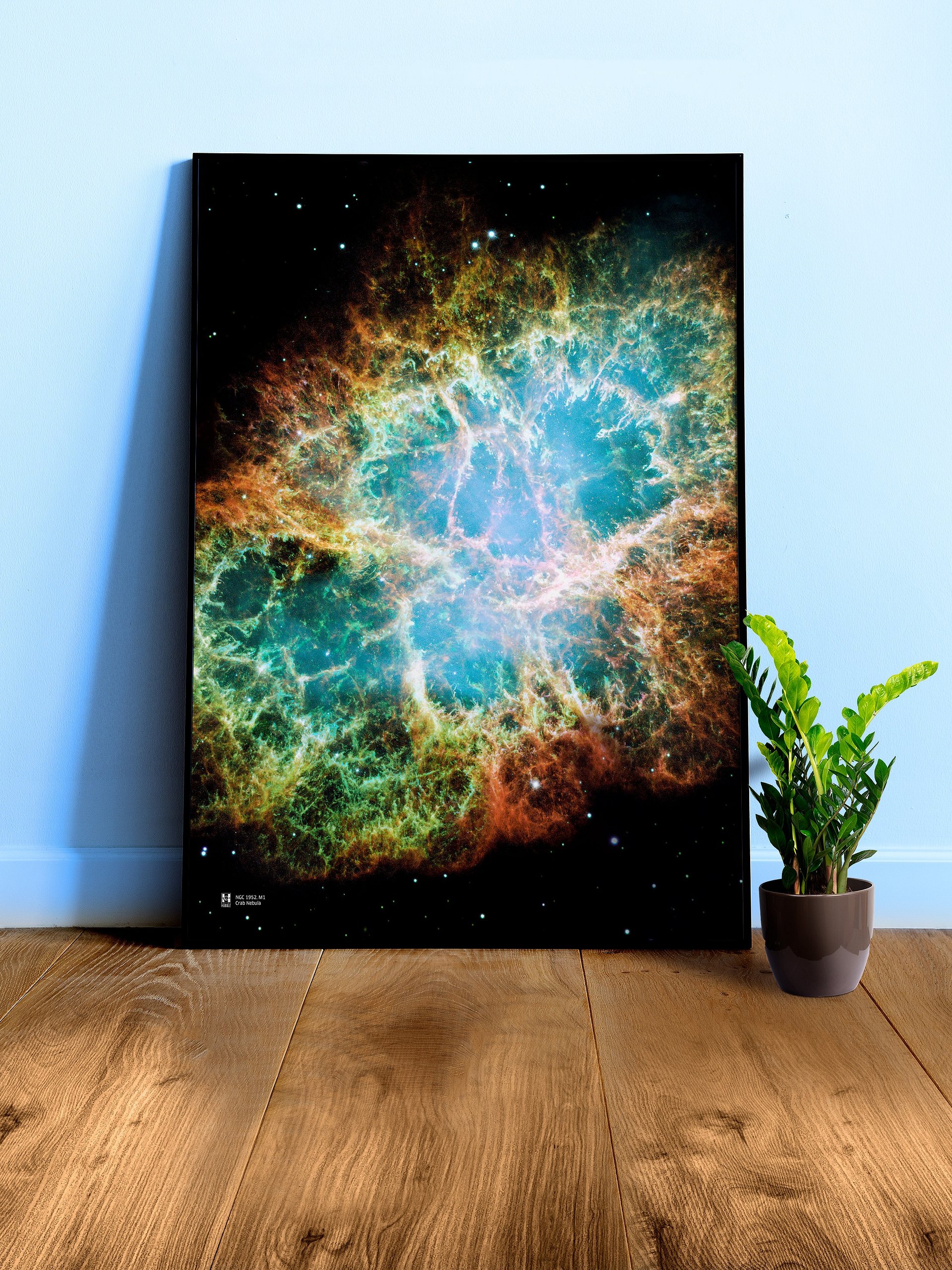 Crab Nebula. M1, NGC 1952, NASA Hubble Space Telescope — Hi-Res Space poster, science poster, space photo product image (3)
