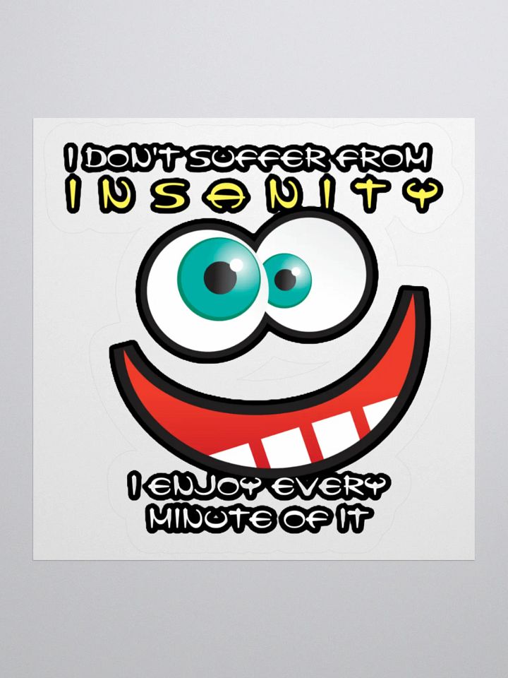 I DON'T SUFFER FROM INSANITY, I ENJOY EVERY MINUTE OF IT product image (3)