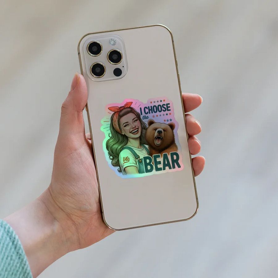I Choose The Bear Sticker product image (8)