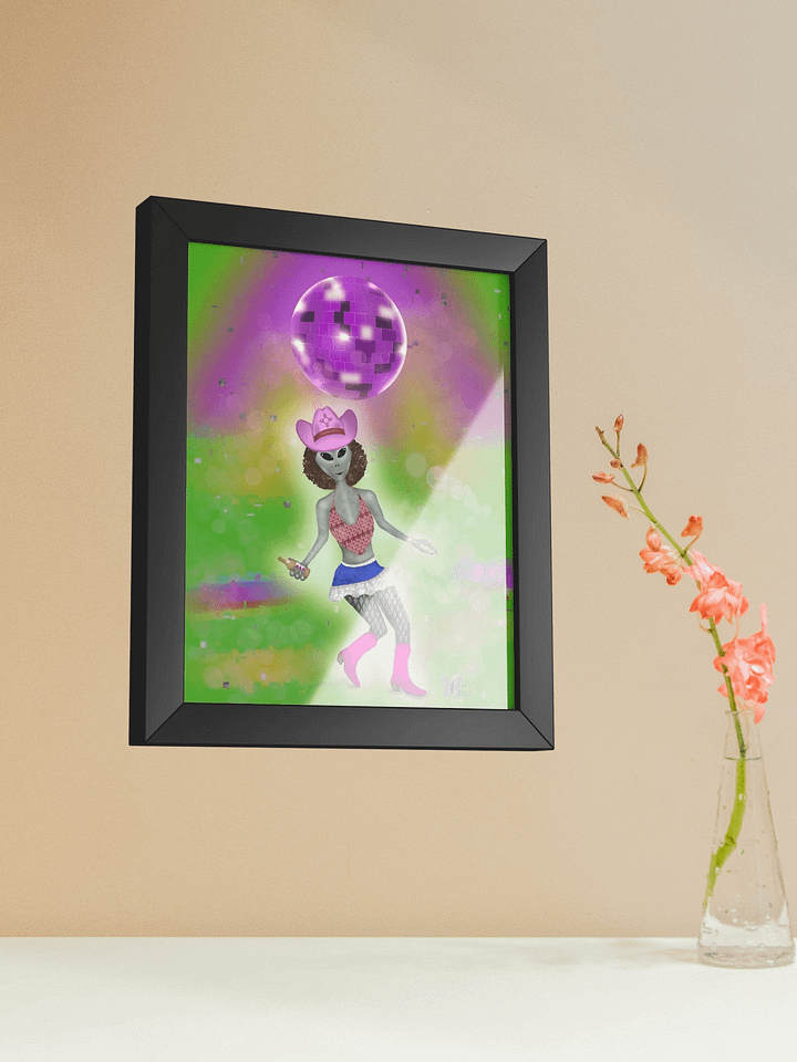 Extraterrestrial Disco Diva Framed Poster product image (2)