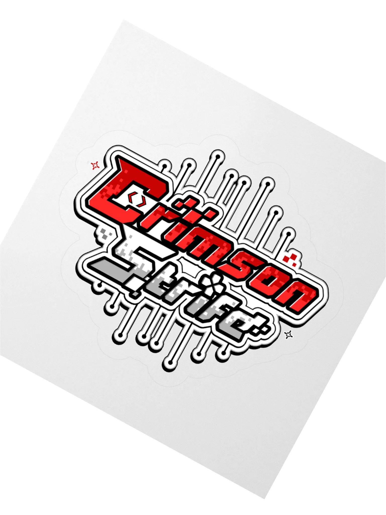 CrimsonStrife Square Logo Kiss Cut Stickers product image (4)