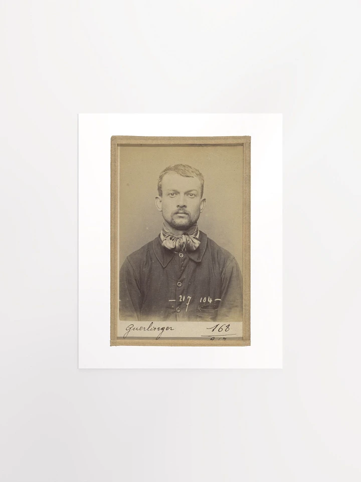 Pierre Guerlinger Mugshot By Alphonse Bertillon (1894) - Print product image (1)