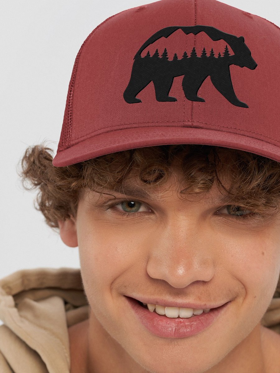Mountain Grizzly Snapback Trucker Hat product image (39)