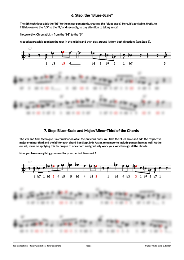 7 Steps to the perfect Blues-Solo - Tenor Saxophone product image (6)