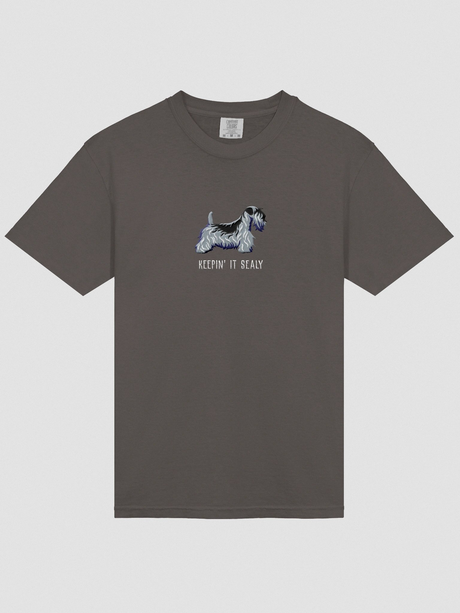 Keepin' It Sealy T-Shirt(Embroidered) of a Sealyham Terrier(Blue) product image (6)