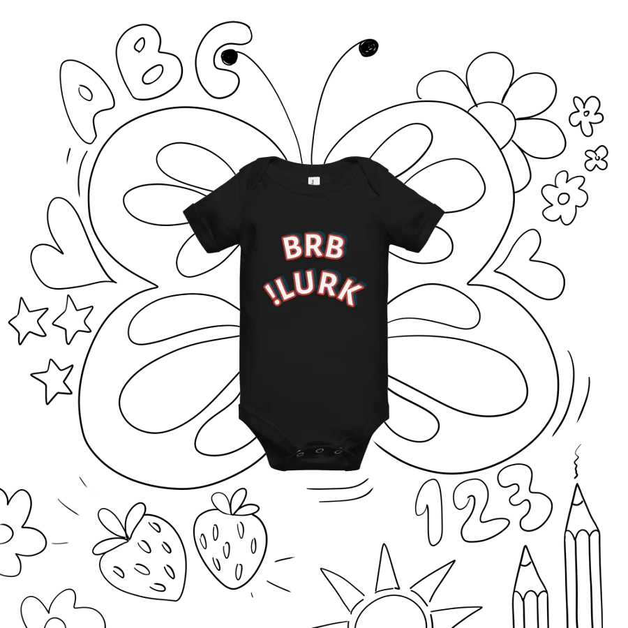 Bold BRB & LURK Baby Onesie product image (6)