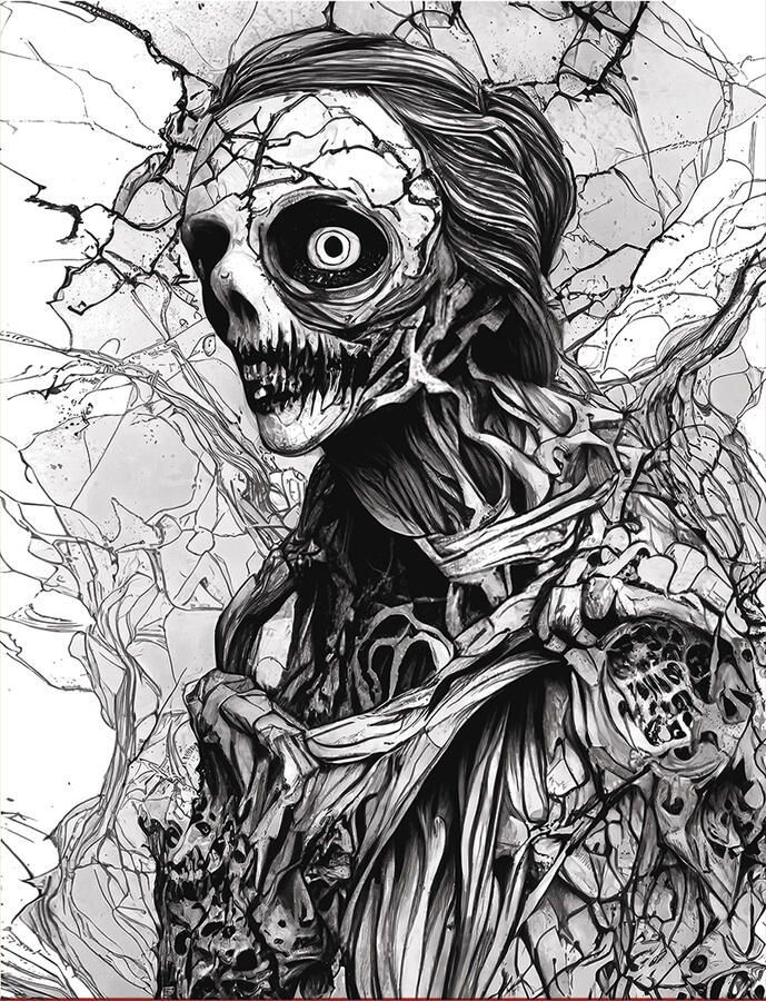 Zombie Portrait Coloring Book product image (3)