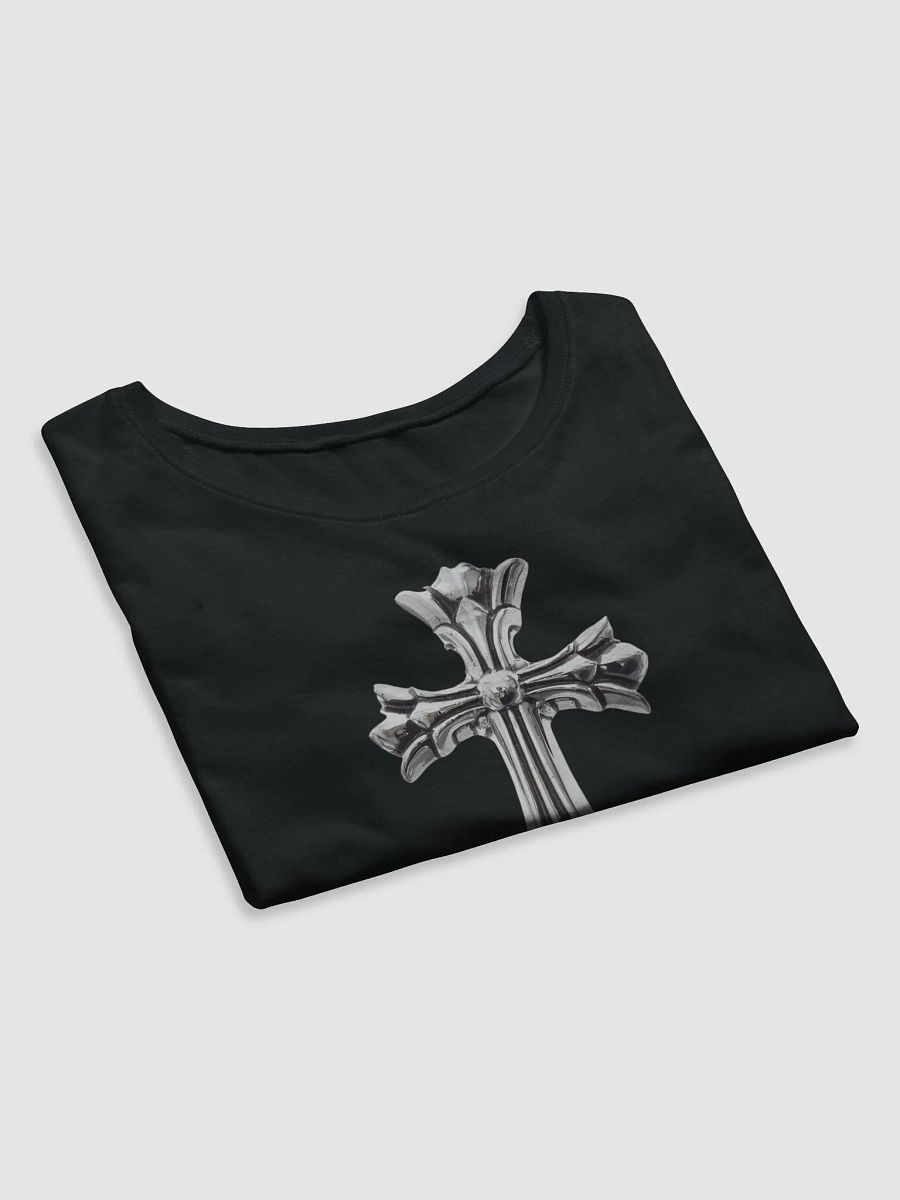 Ornate Silver Cross Women's Crop Tee product image (7)