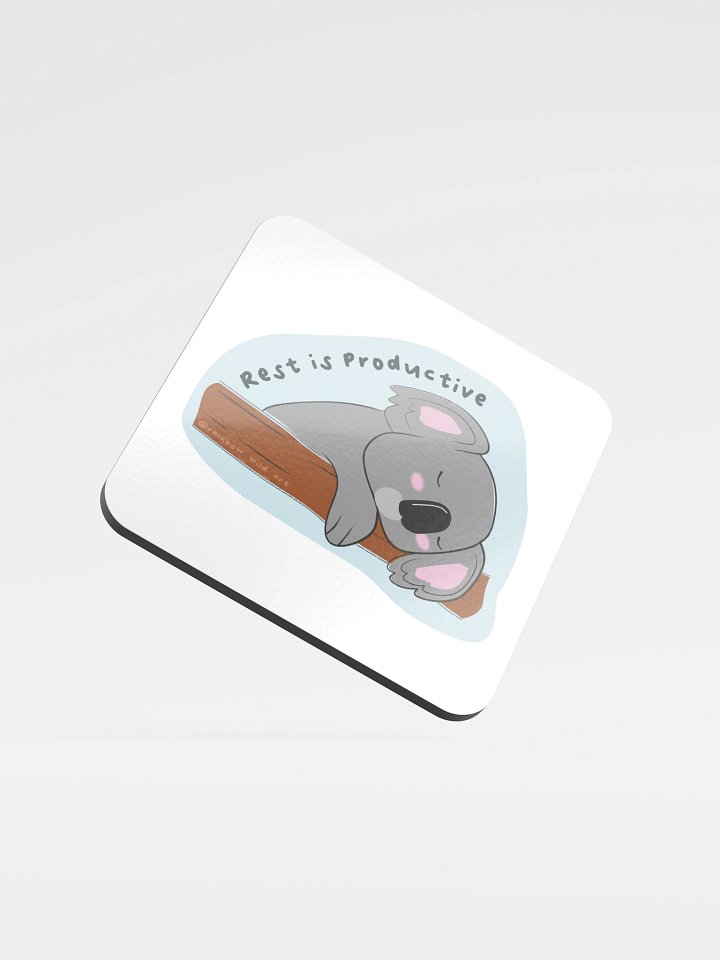 Rest is Productive Cork Coaster product image (1)
