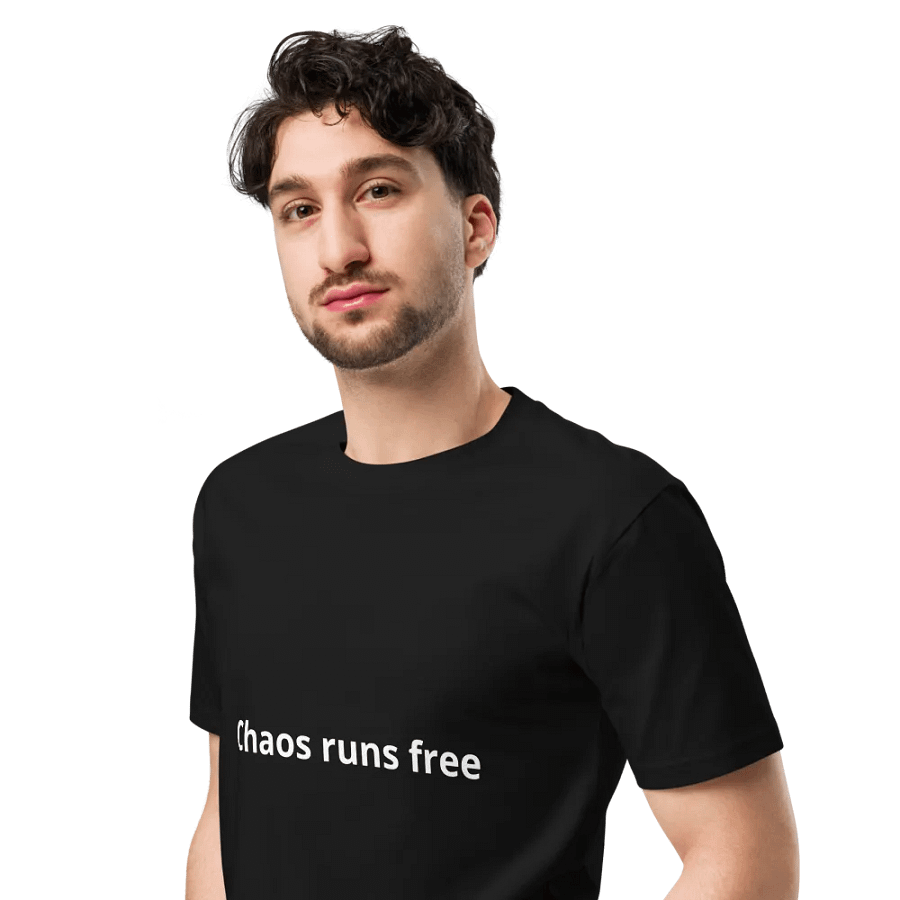 chaos runs free t-shirt product image (4)