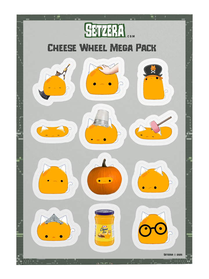 Cheese Wheel Mega Sticker Pack product image (1)