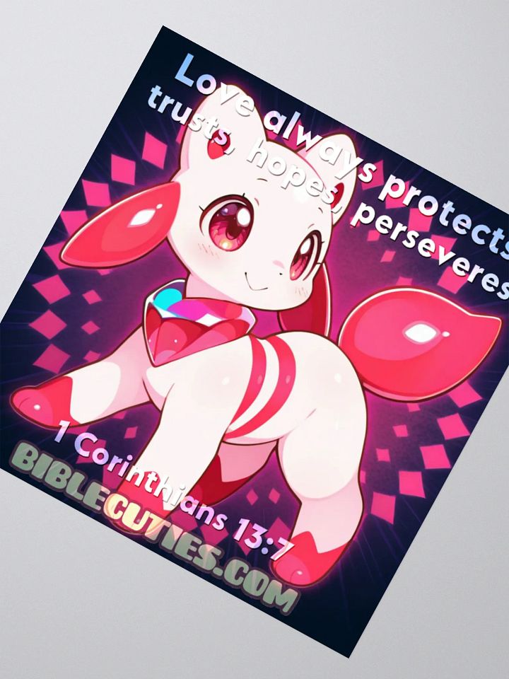 Bible Cuties Joanna - Love always protects, trusts, hopes perserveres. product image (4)