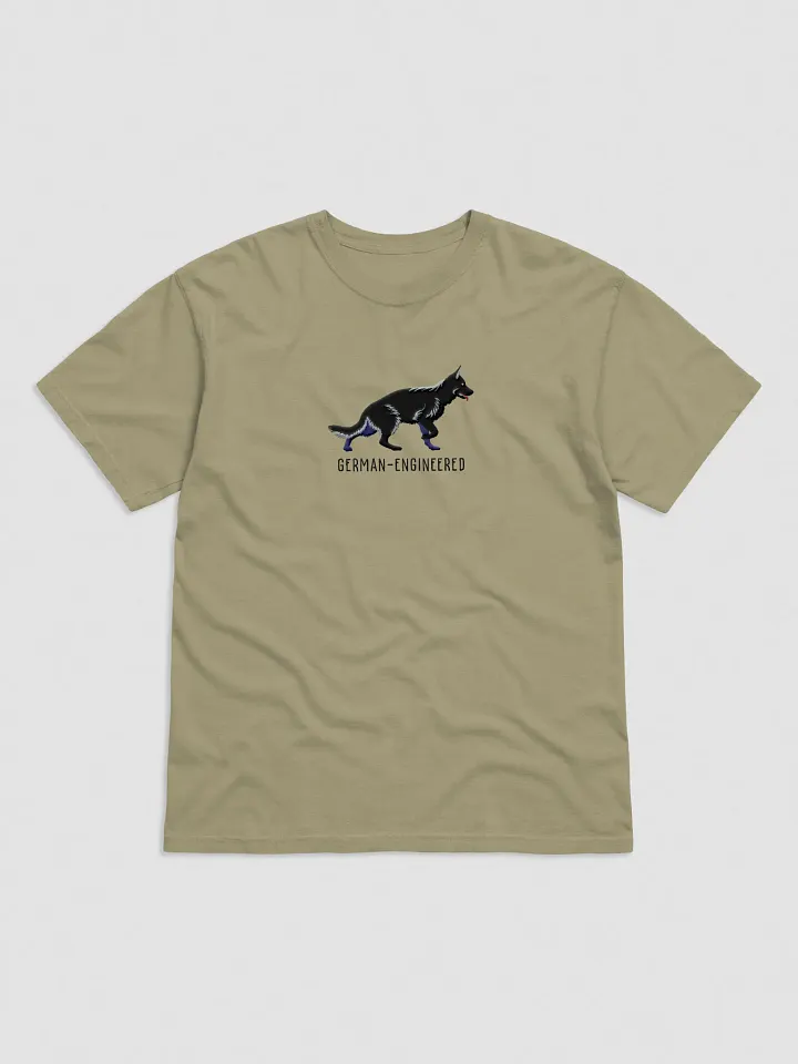 German-Engineered T-Shirt(Embroidered) of a German Shepherd(Black) product image (9)