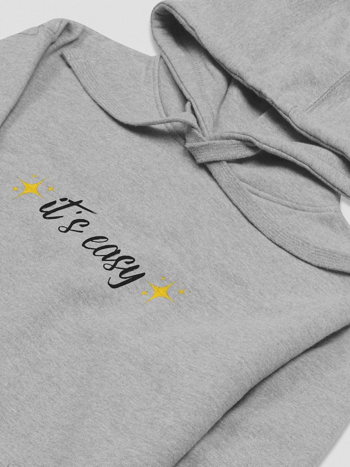 It's Easy Hoodie (gray, pink, blue & white) product image (1)