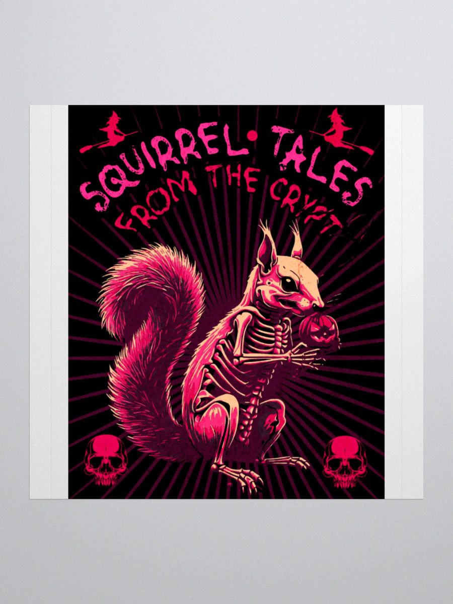 Skeletal Squirrel Kiss-Cut Stickers product image (2)