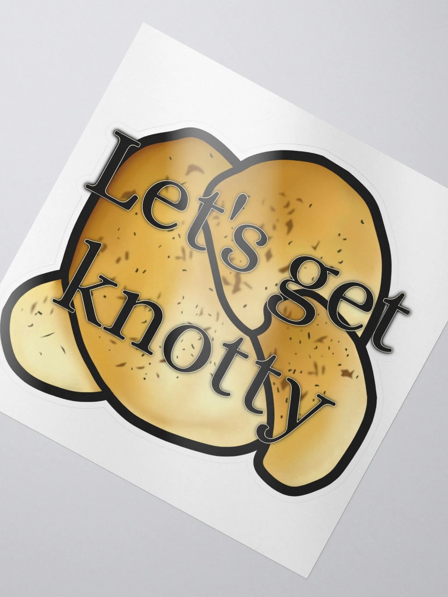 Let's Get (Garlic) Knotty Sticker product image (2)