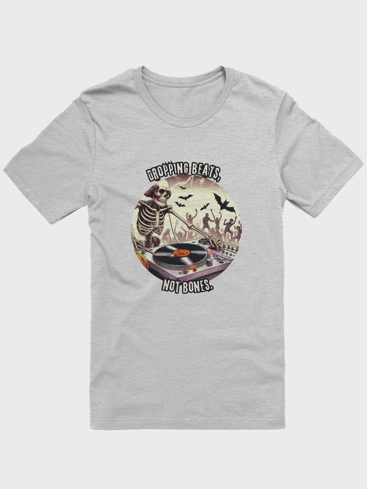 Spooky Skeleton DJ T-Shirt product image (2)