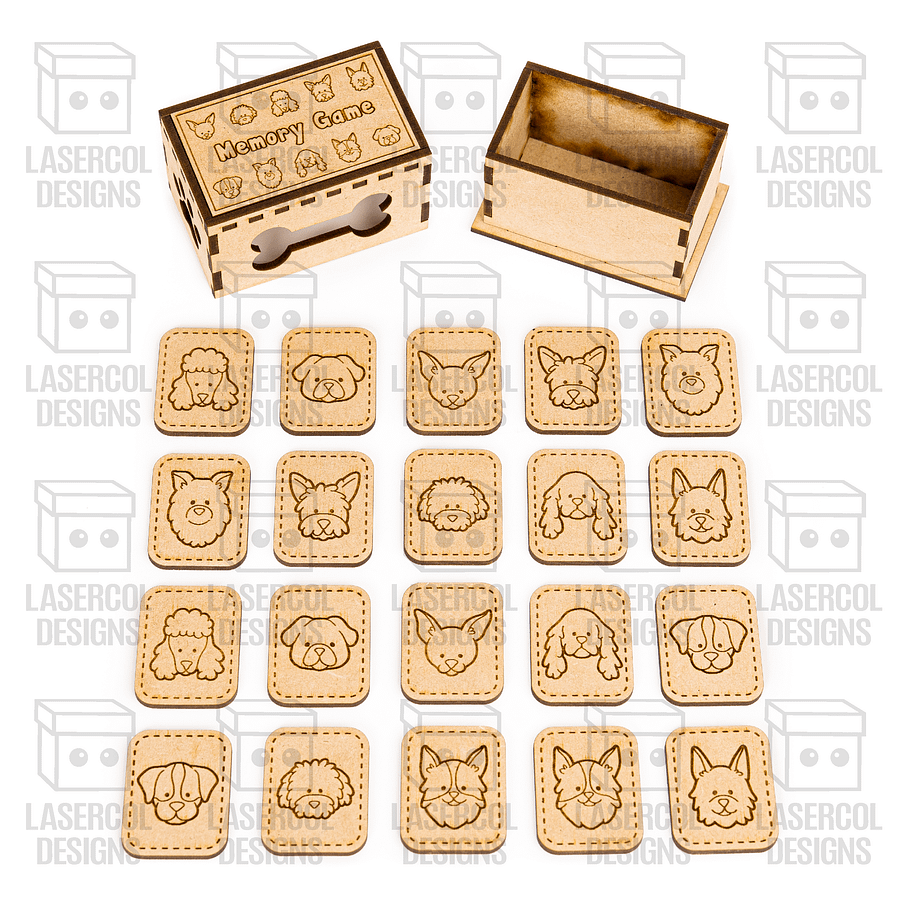 Memory Game (Dogs) Version - Laser Cut Files product image (2)