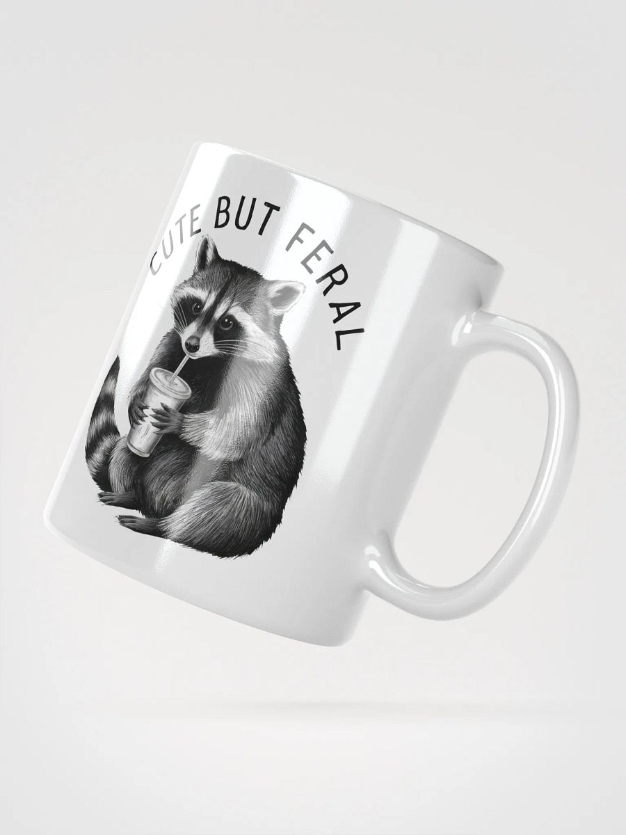 Cute But Feral Raccoon Mug product image (6)