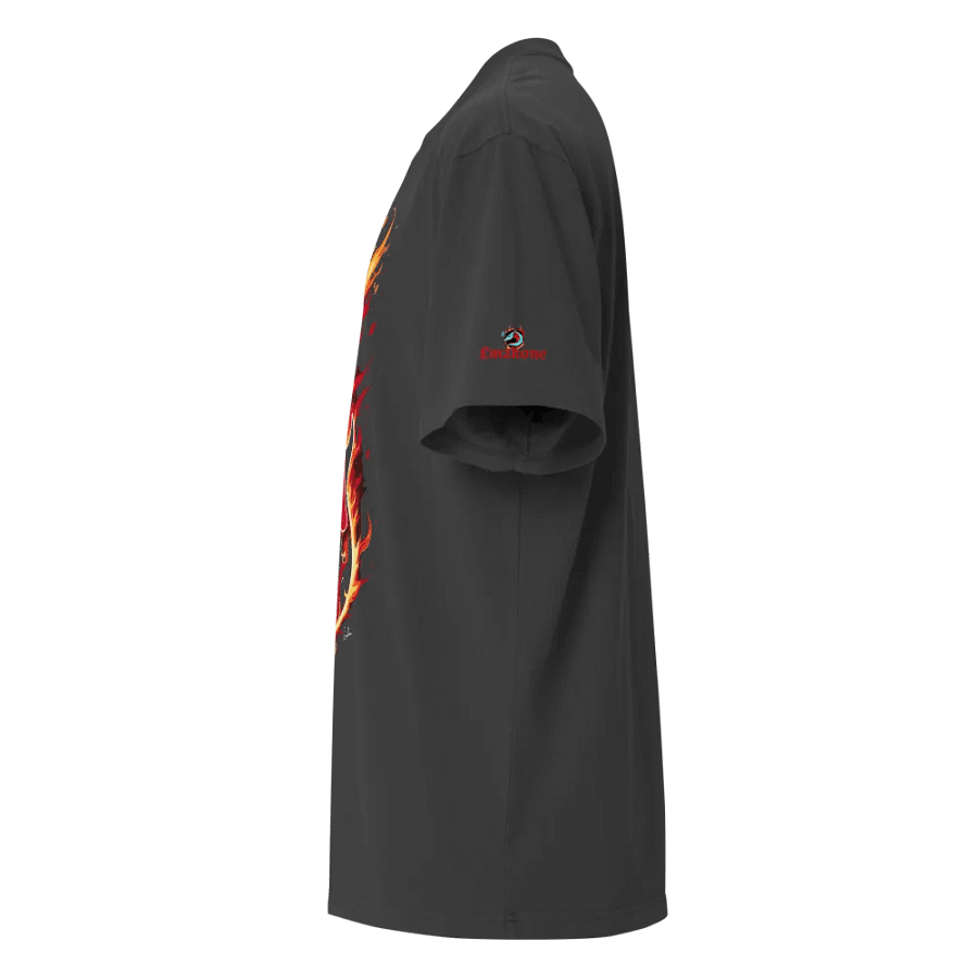 Flaming Water Electric Guitar - Premium Oversized Faded T-Shirt product image (12)