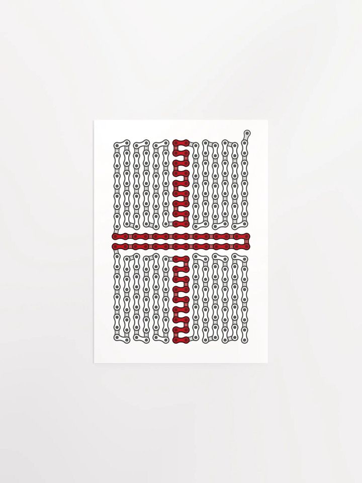 England Bike Chain Flag Poster product image (1)
