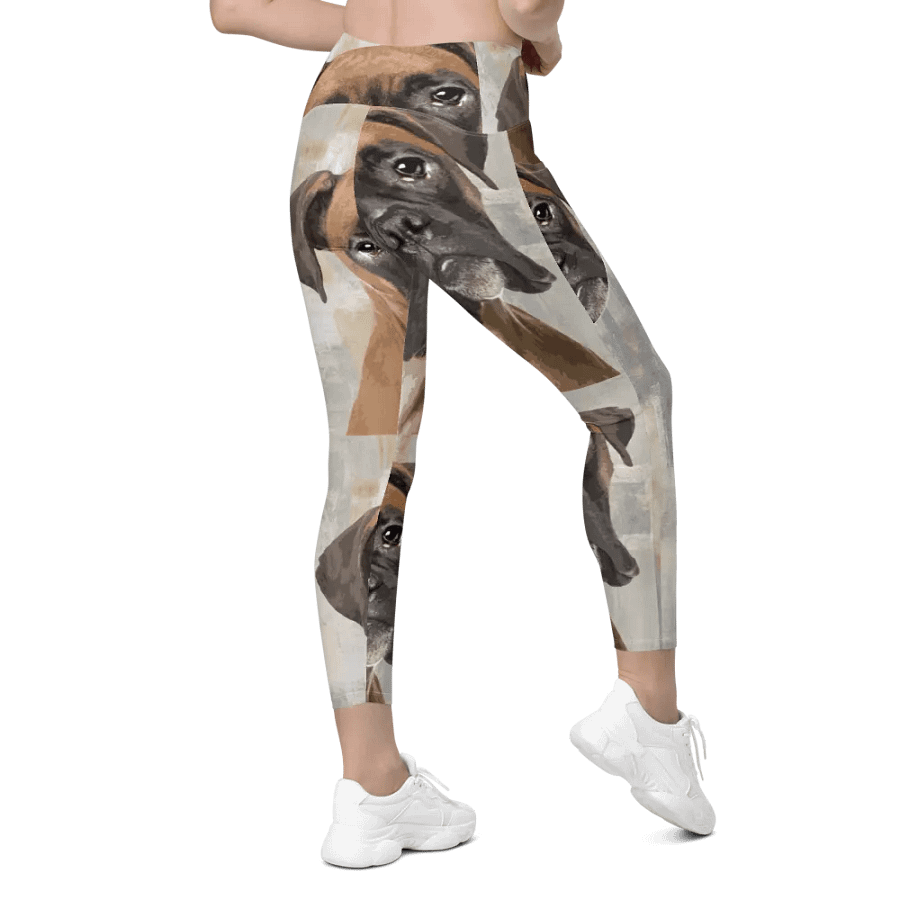 Floppy Eared Boxer All-Over Print Leggings product image (9)