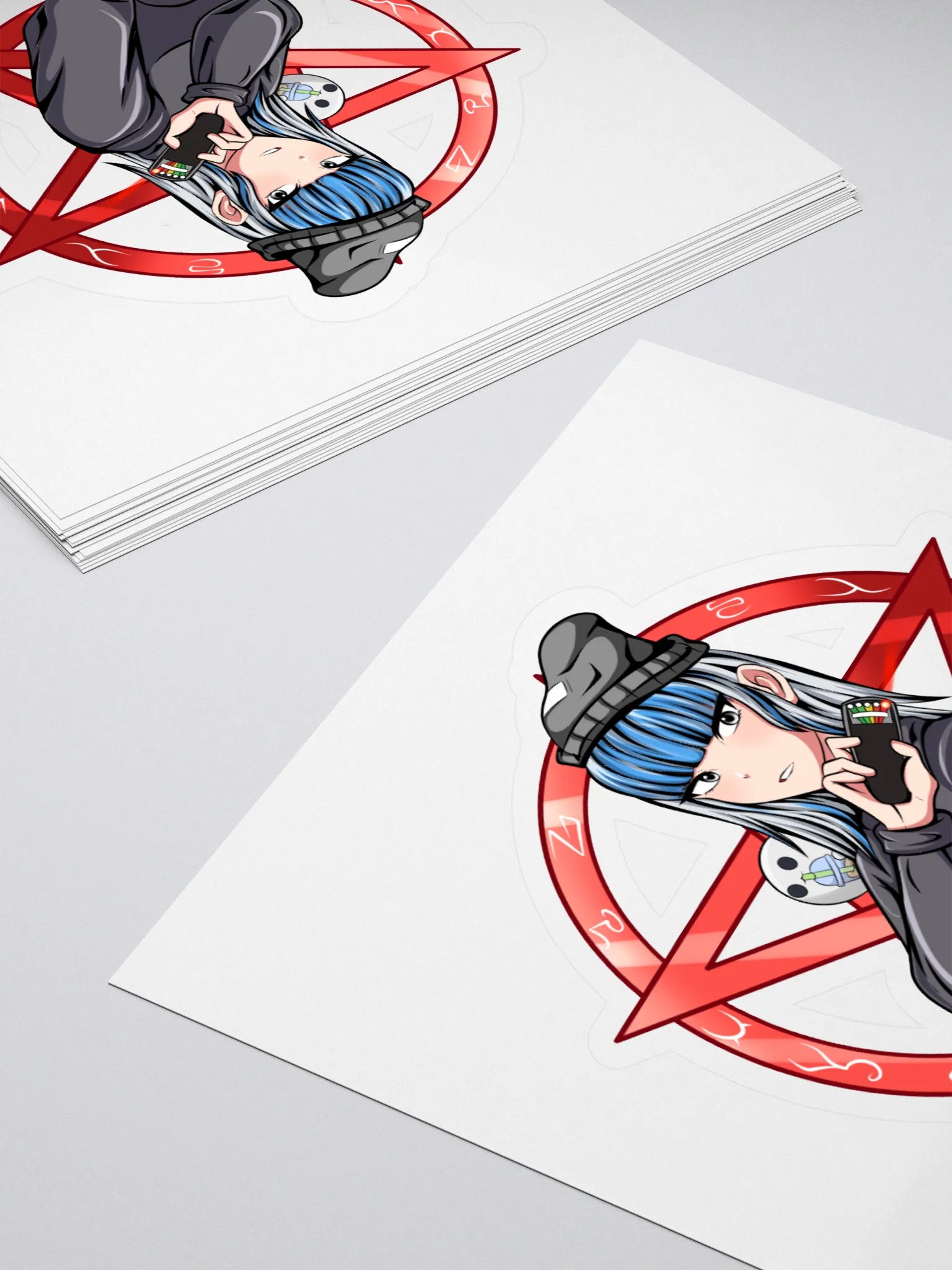 Ghost Investigator Wolfie Kiss Cut Stickers product image (4)