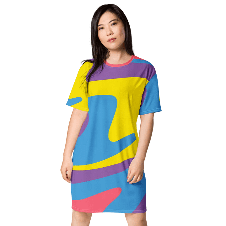 Watercolor Wonder T Shirt Dress product image (1)
