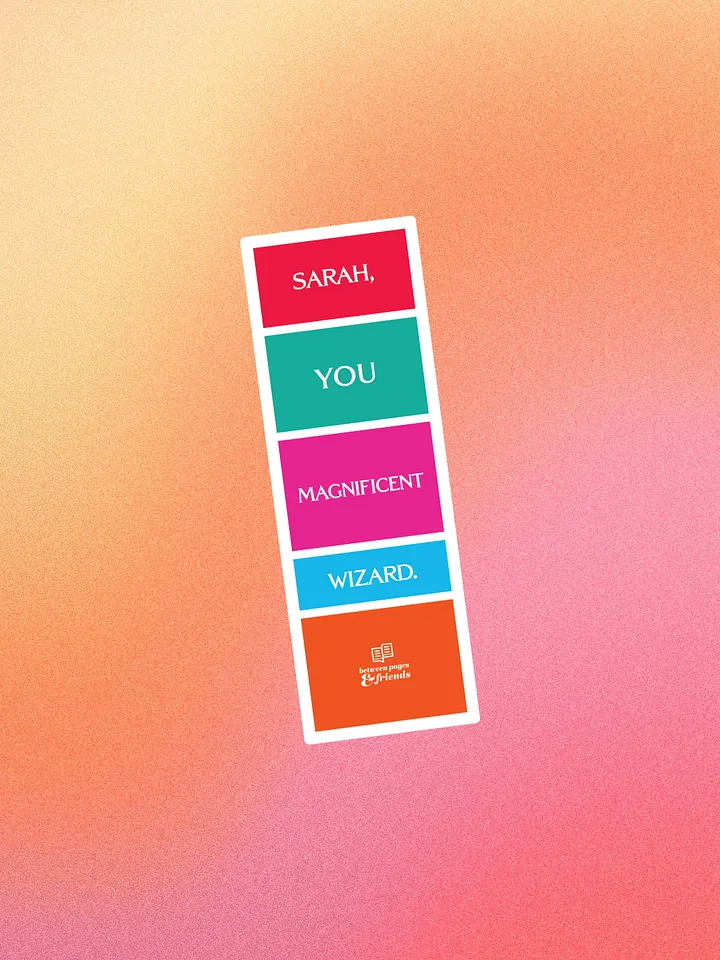 Sarah, You Magnificent Wizard Bookmark product image (1)