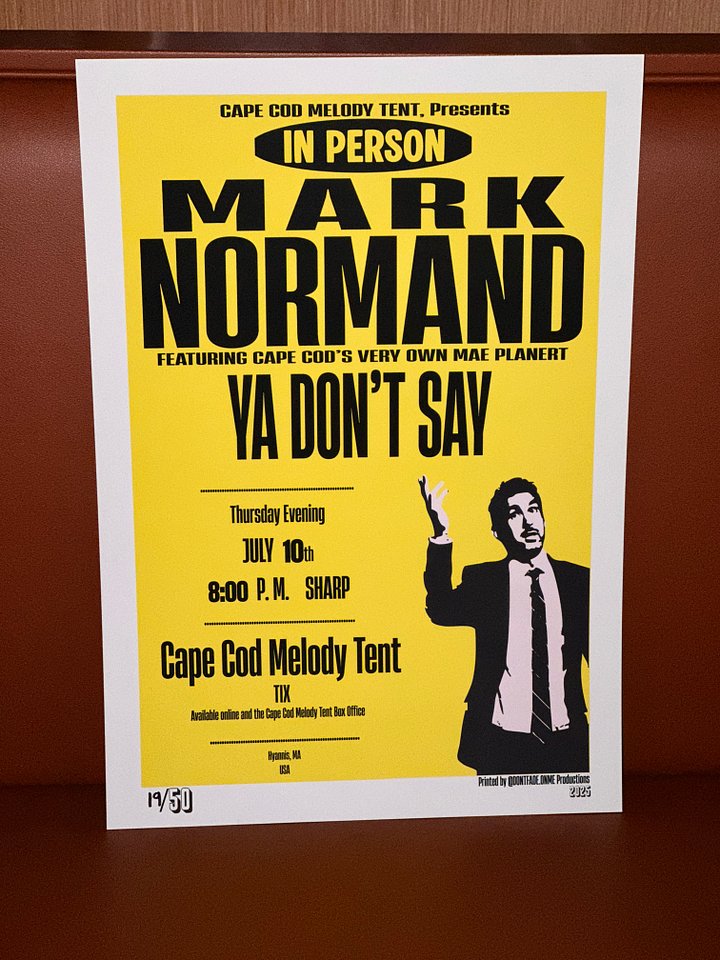 Mark Normand Show Poster - Signed product image (1)