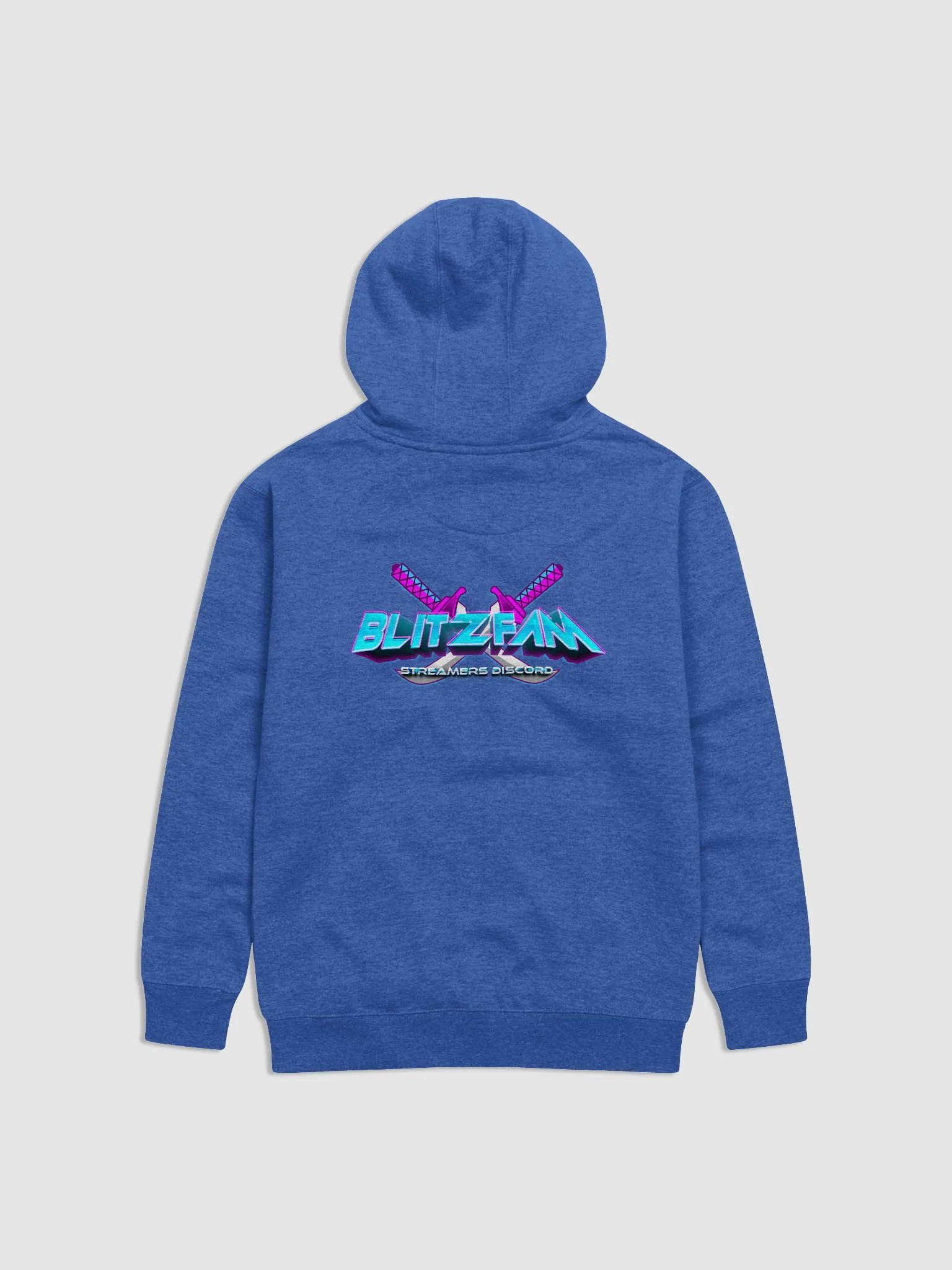 Blue hoody Ninja left and back logo product image (2)
