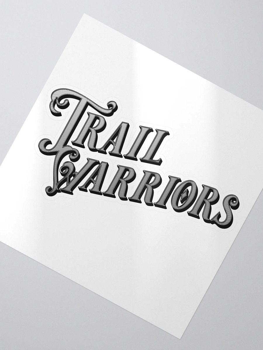 Black w/ Gradient Classic Trail Warriors Emblem Sticker product image (2)