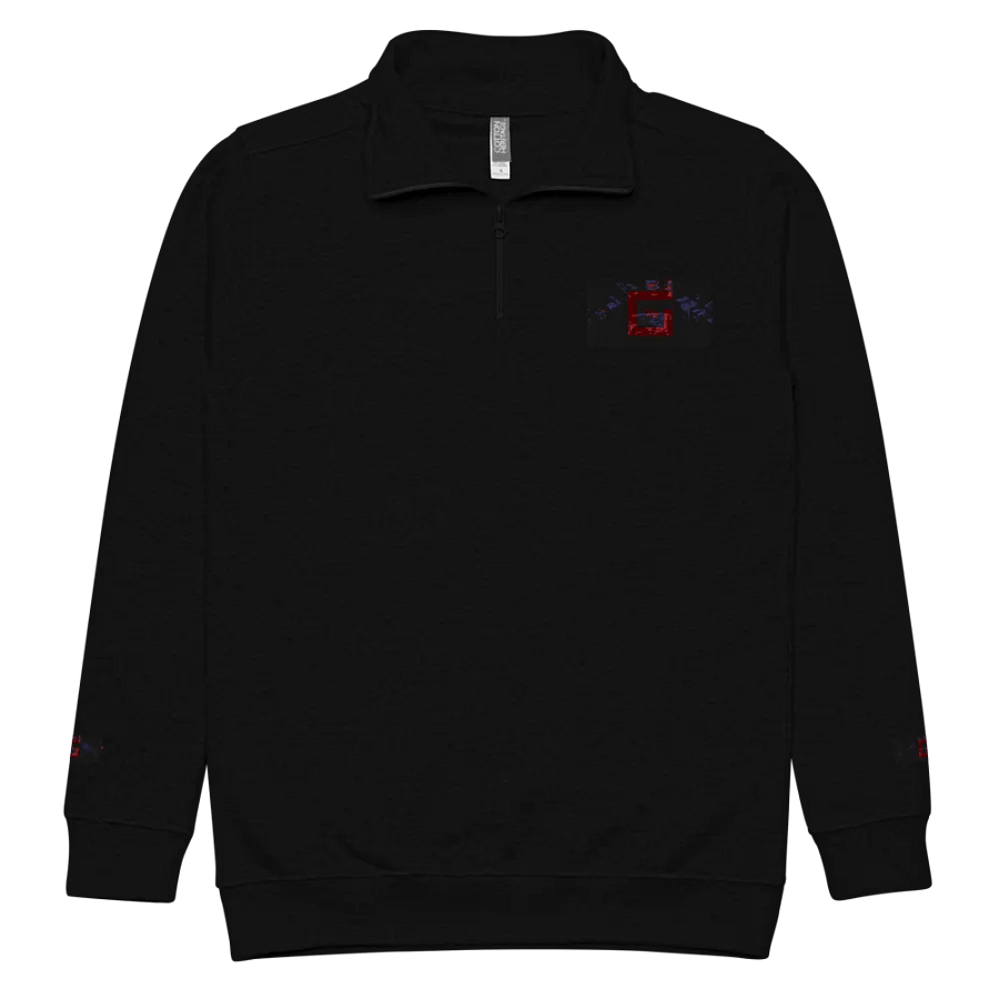 Abstract Red Structure Unisex Fleece Pullover product image (4)