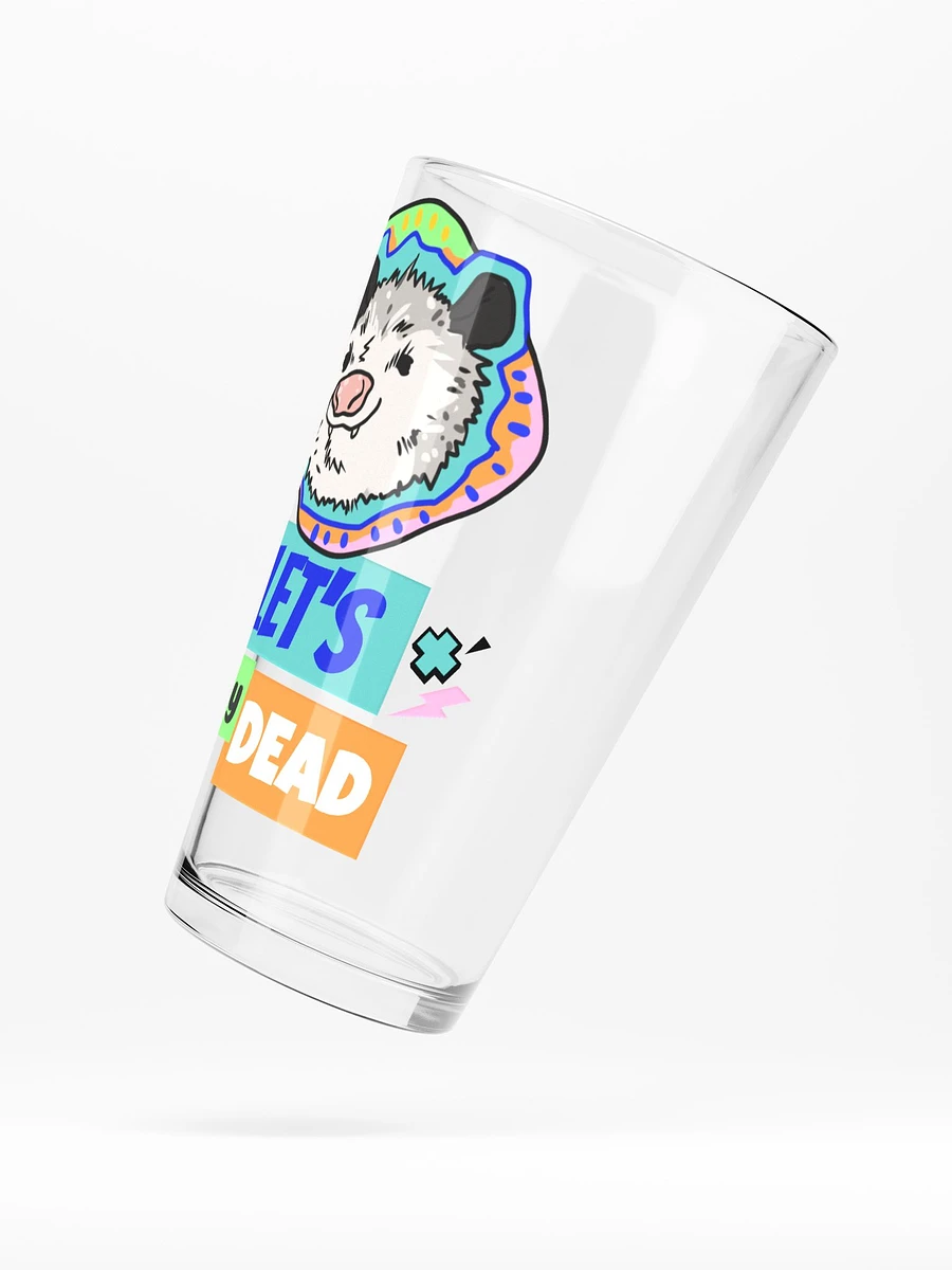 Let's Play Dead pint glass product image (5)