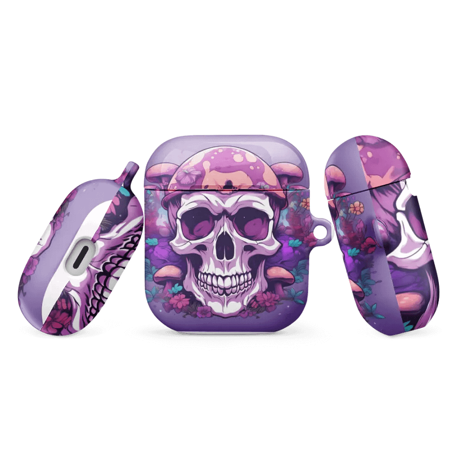 Psychedelic Mushroom Skull AirPods® Case product image (9)