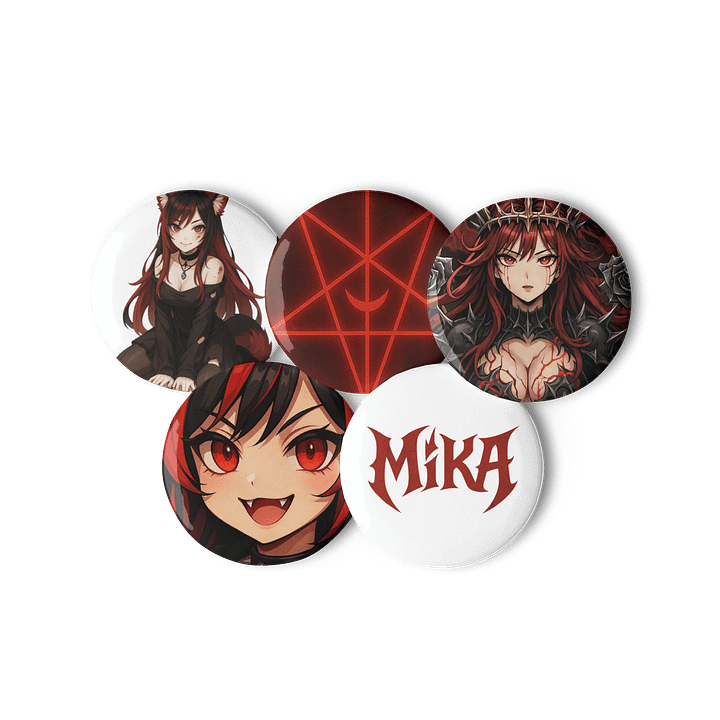 BITE CLUB: Mika Akakuma Button Set product image (2)