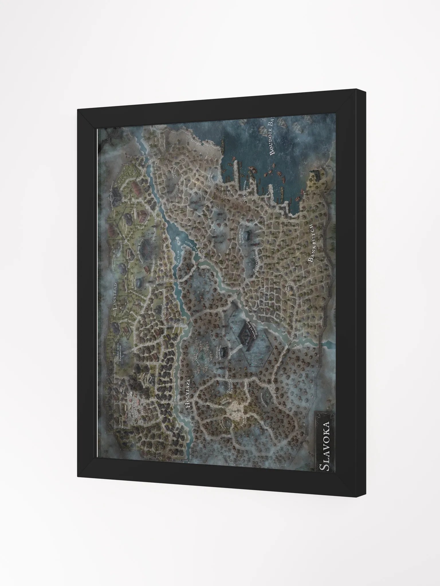 Framed Map of Slavoka product image (2)