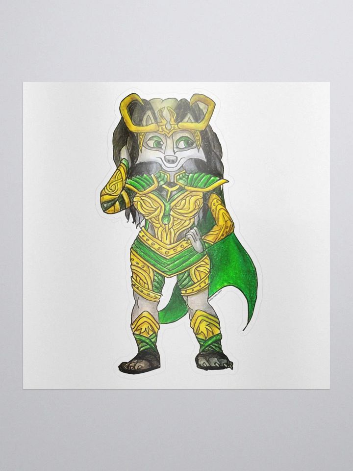 Lady Mischief Badger Sticker product image (1)