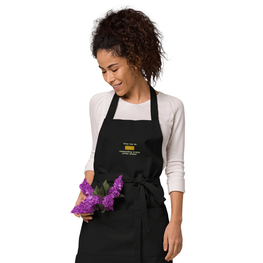 kiss me im respecting every wnba player apron product image (11)