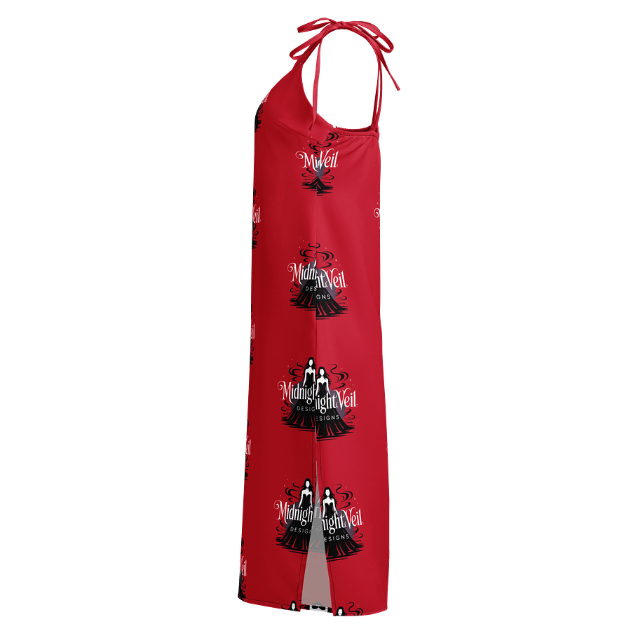 Midnight Veil Designs Slip Midi Chiffon Dress - Red (XS-2XL) product image (3)